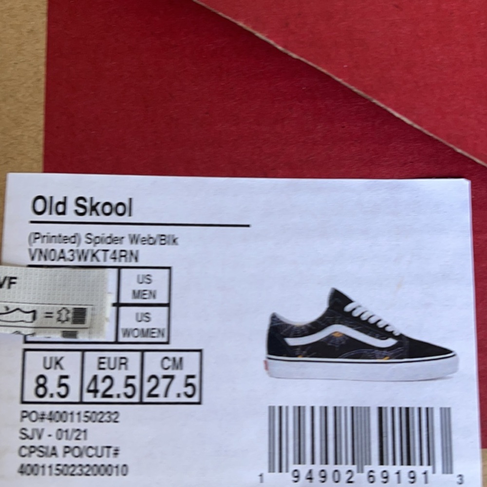 Vans WMNS Old Skool Printed Spider Web/Black Sneakers - Picture 16 of 16